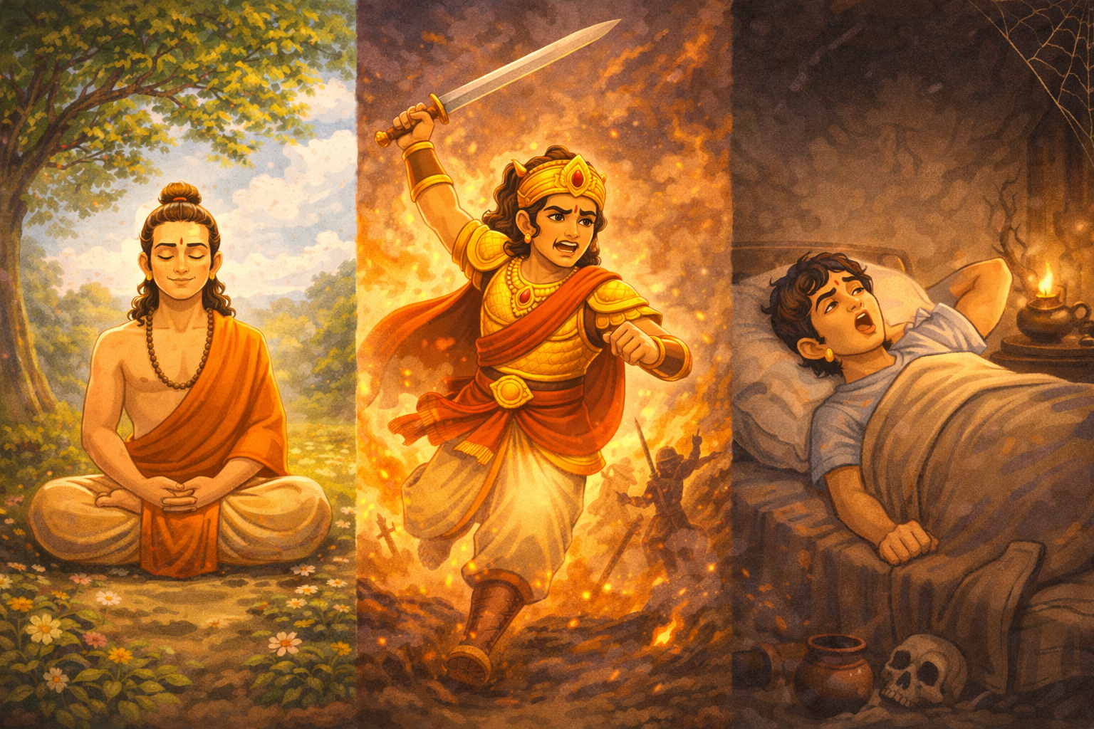 Three qualities of nature