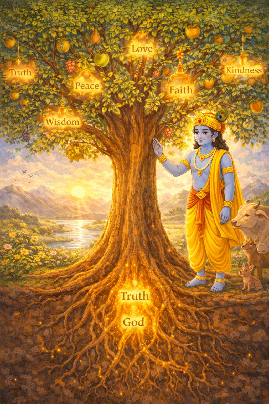 The Tree of Life connected to God