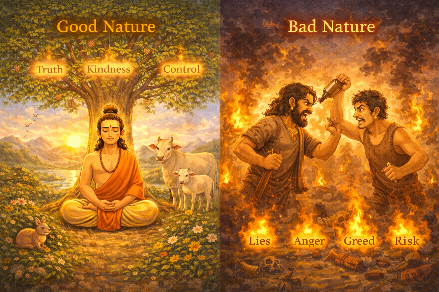 Good and bad nature choices